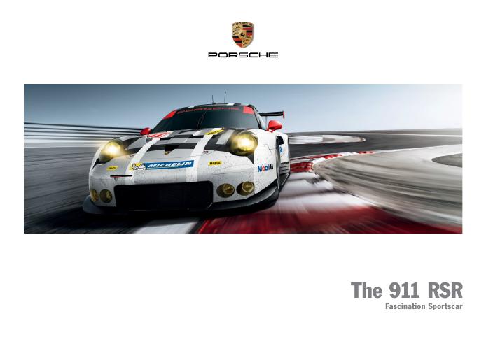 Рекламный буклет Porsche 991 RSR